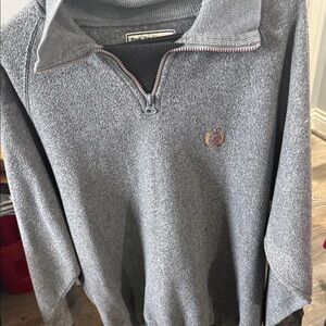 Bugle Boy Charcoal Zip-Up Sweater